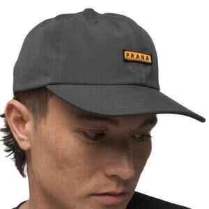 Prana Gazin Patch Hat - Charcoal Gray - New with Tags